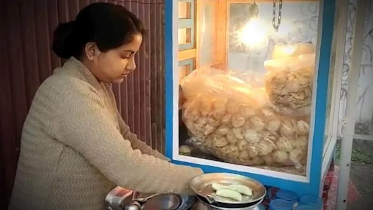 চাকরি না পেয়ে ফুচকা বিক্রি করছেন এমএ পাস তরুণী!